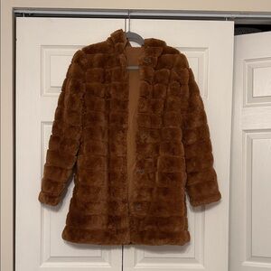 Brown Faux Fur Coat